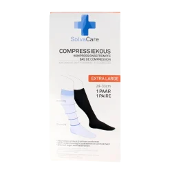Solvacare Compressiekous zwart XL 29 - 33 cm