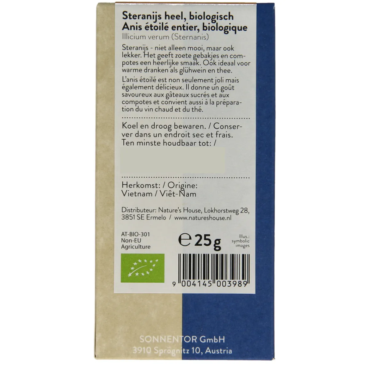 New Sonnentor Steranijs heel bio
