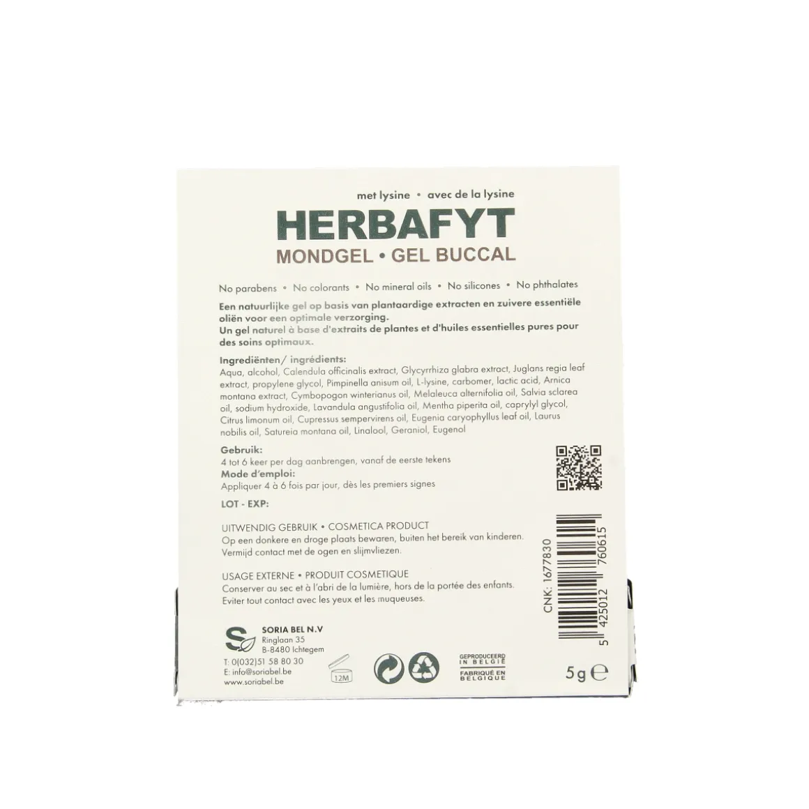 SoriaBel Herbafyt gel