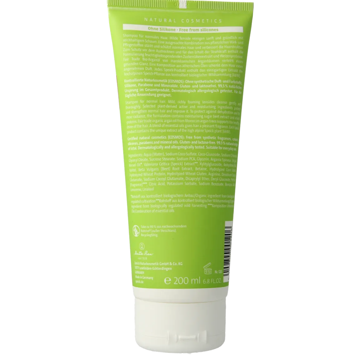 Speick Natural aktiv shampoo glans&volume