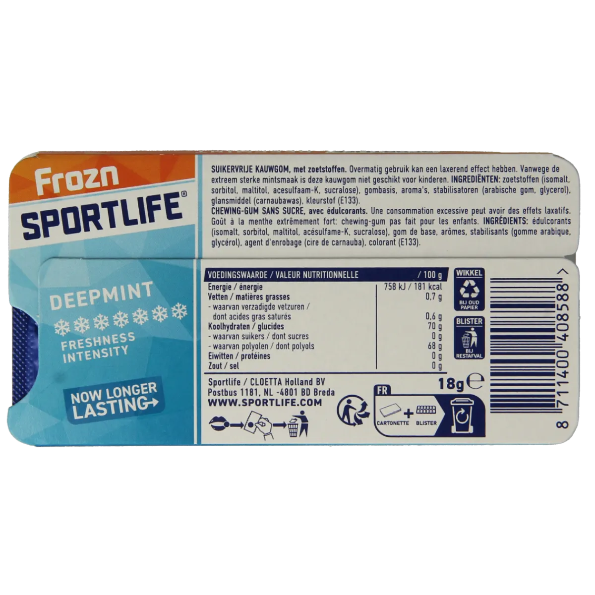 Sportlife Frozn deepmint pack