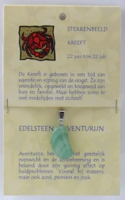 Online Steengoed Sterrenbeeldsteen hanger kreeft