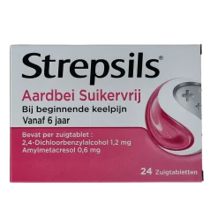 Strepsils Aardbei suikervrij