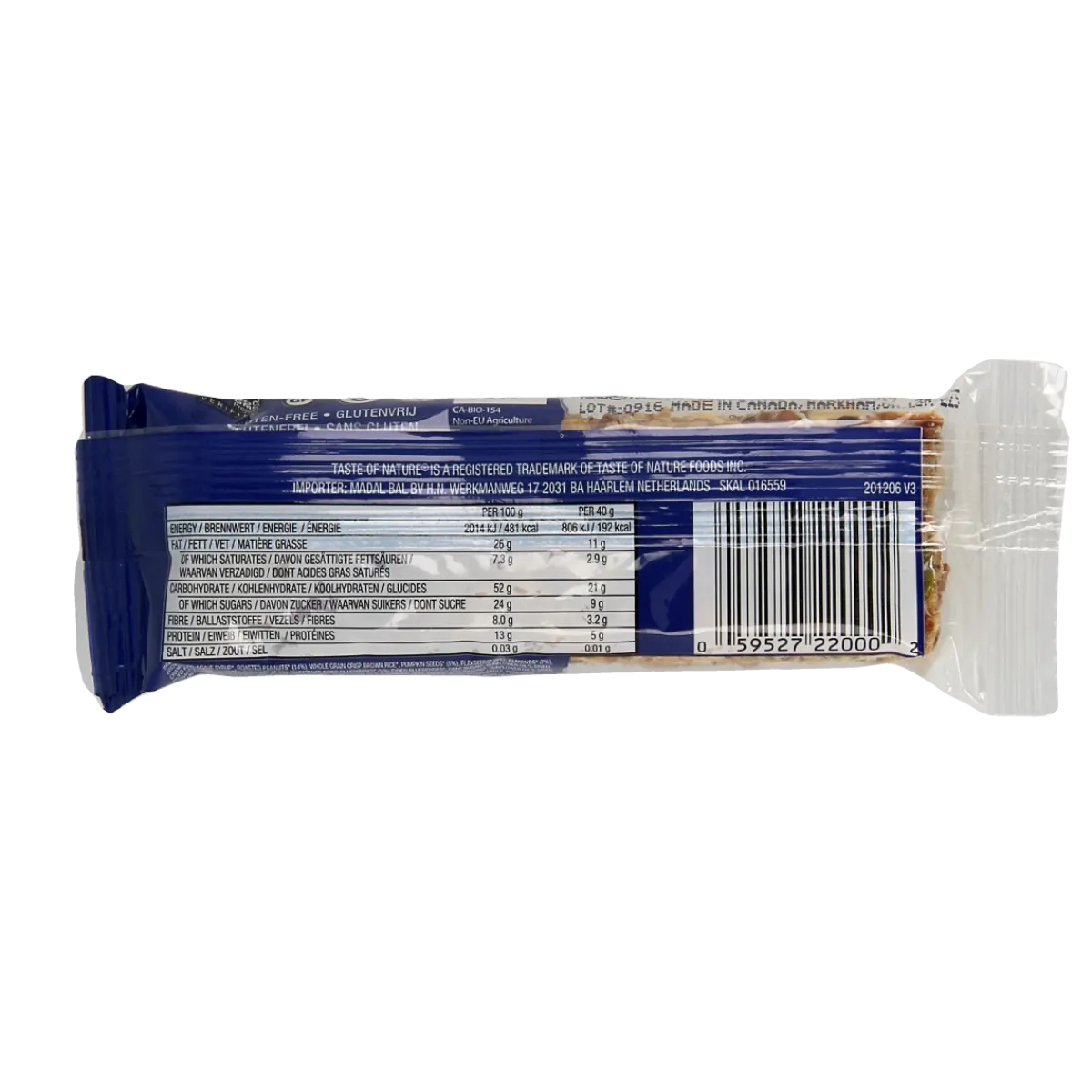 Online Taste Of Nature Blueberry granenreep bio