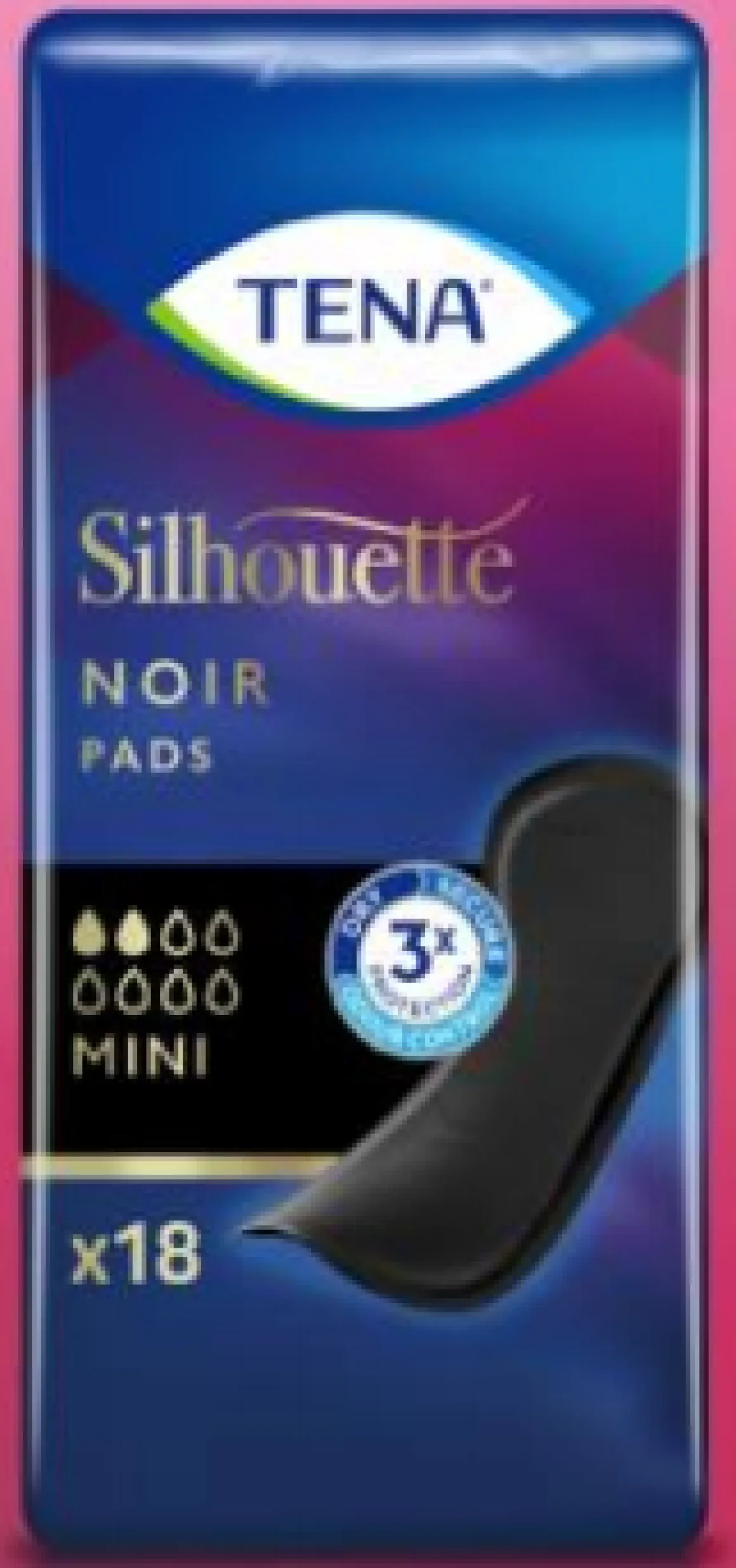 Tena Silhouette noir mini pad