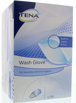 Tena Washandje met plastic voering