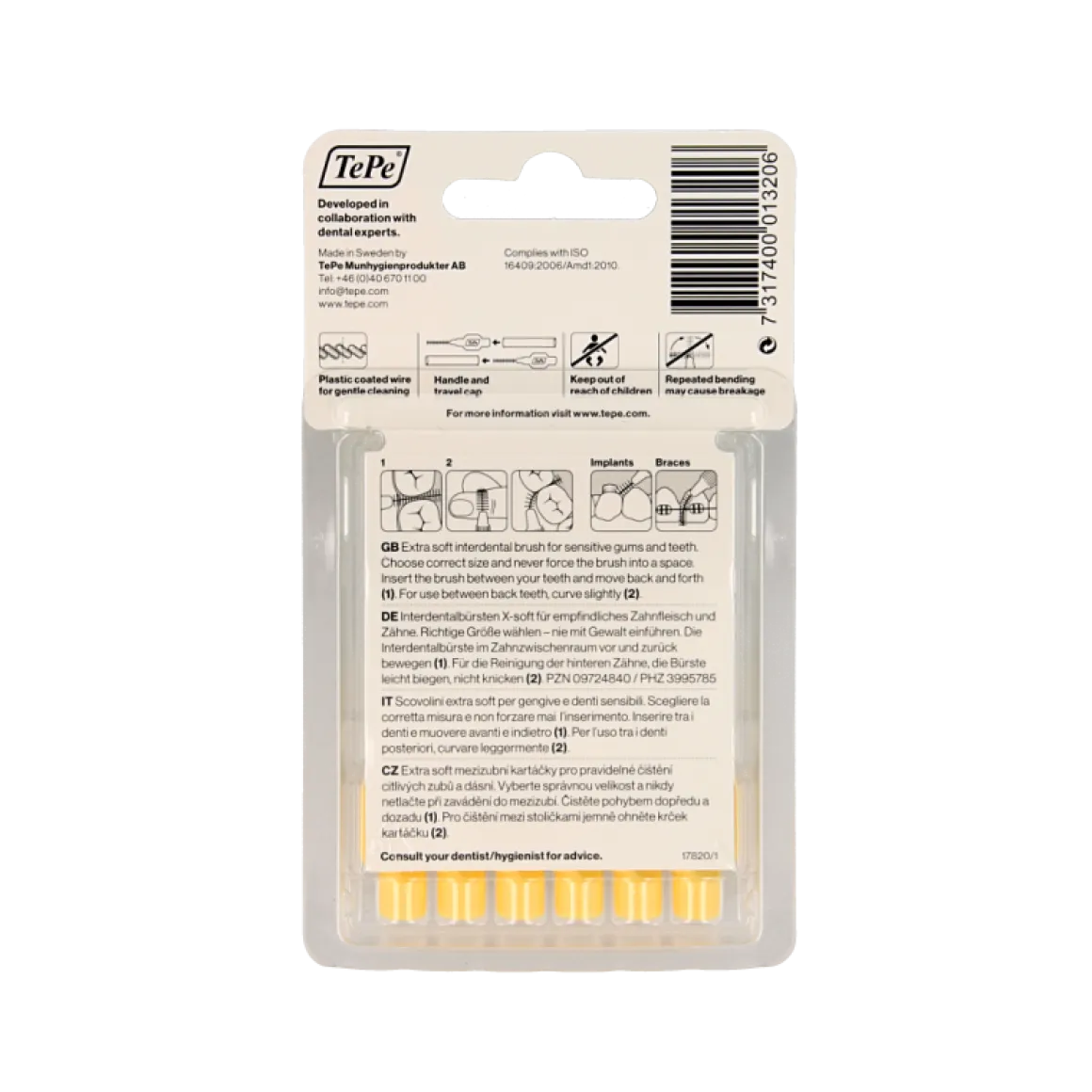 TePe Interdentale rager extra soft licht geel maat 4