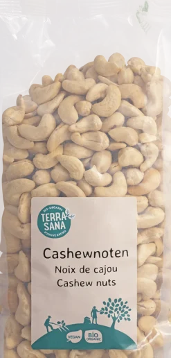 Online TerraSana Cashewnoten ongeroosterd zonder zout bio