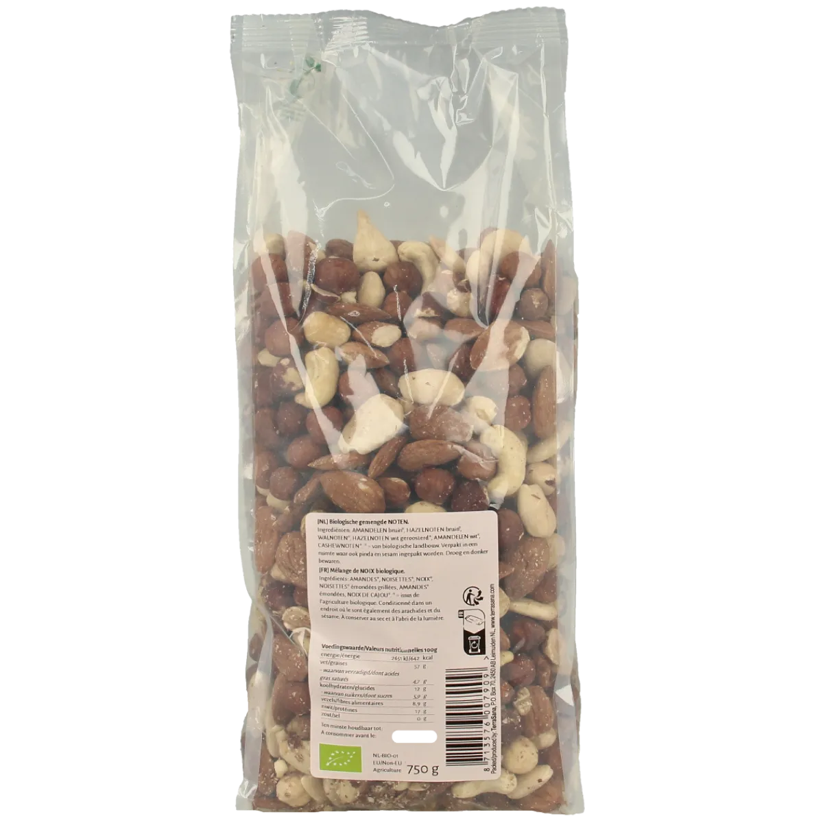 Clearance TerraSana Gemengde noten bio