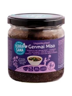 TerraSana Genmai miso ongepasteuriseerd glas bio