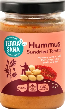 TerraSana Hummus spread zongedroogde tomaat bio