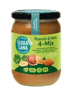 Outlet TerraSana 4 mix gemengde notenpasta zonder zout bio