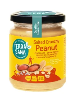 Hot TerraSana Pindakaas crunchy met zeezout bio