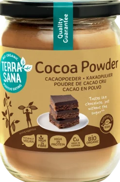 TerraSana Raw cacao antioxidant poeder in glas bio