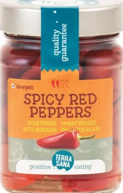 New TerraSana Rode pepers spicy bio