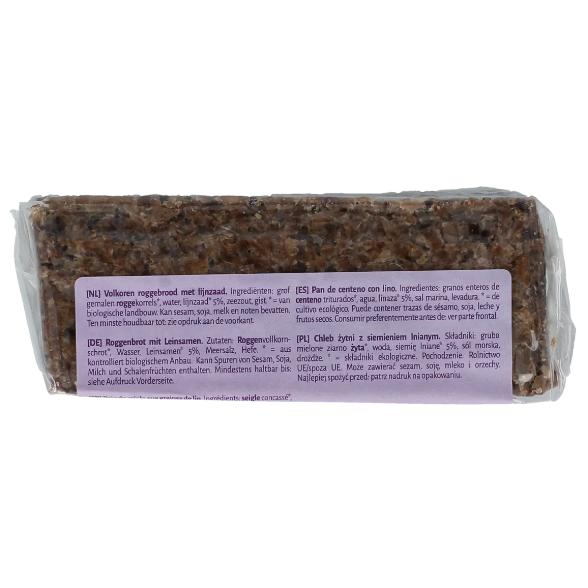 TerraSana Roggebrood lijnzaad bio