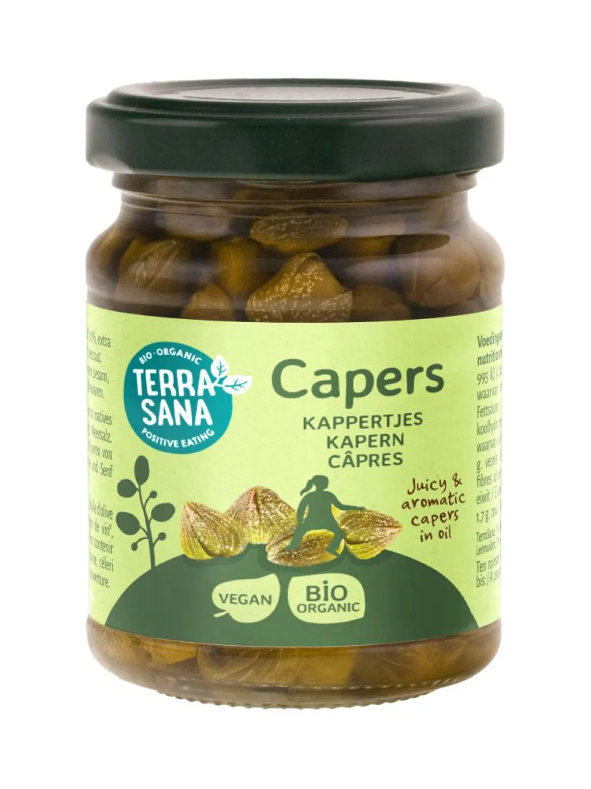 TerraSana Siciliaanse kappertjes in olijfolie bio