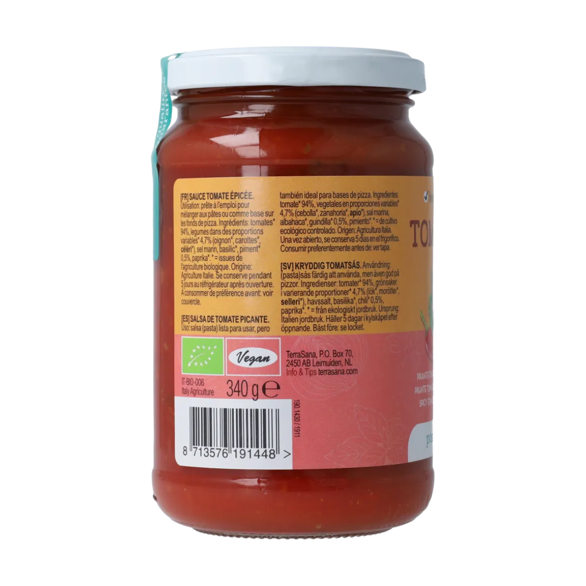 TerraSana Tomatensaus pikant bio