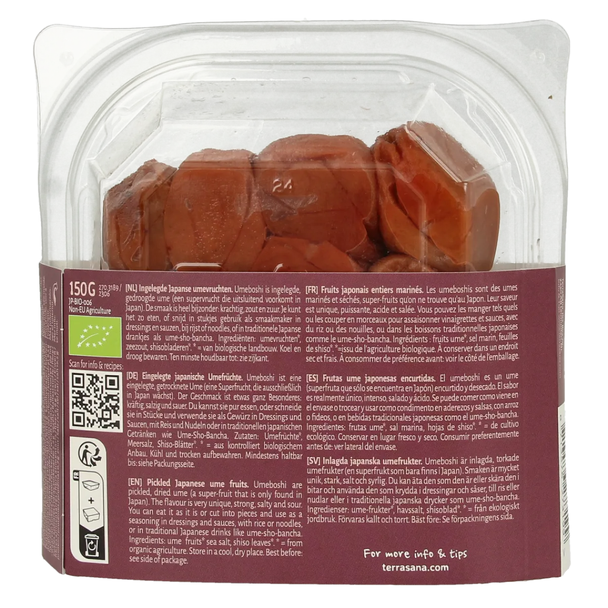 Discount TerraSana Umeboshi gezoute japanse abrikozen bio