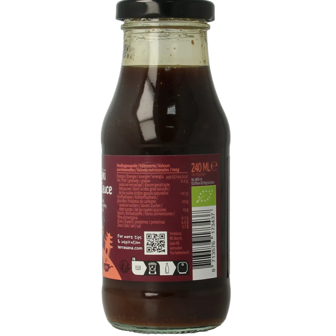 TerraSana Woksaus teriyaki bio