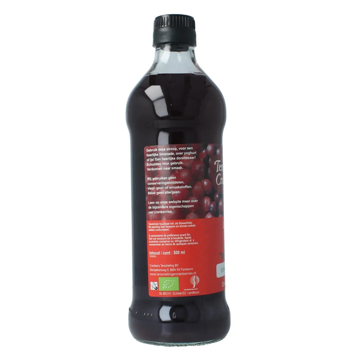 Terschellinger Cranberry siroop bio