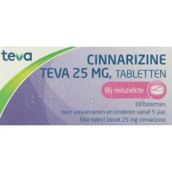 Online Teva Cinnarizine 25mg