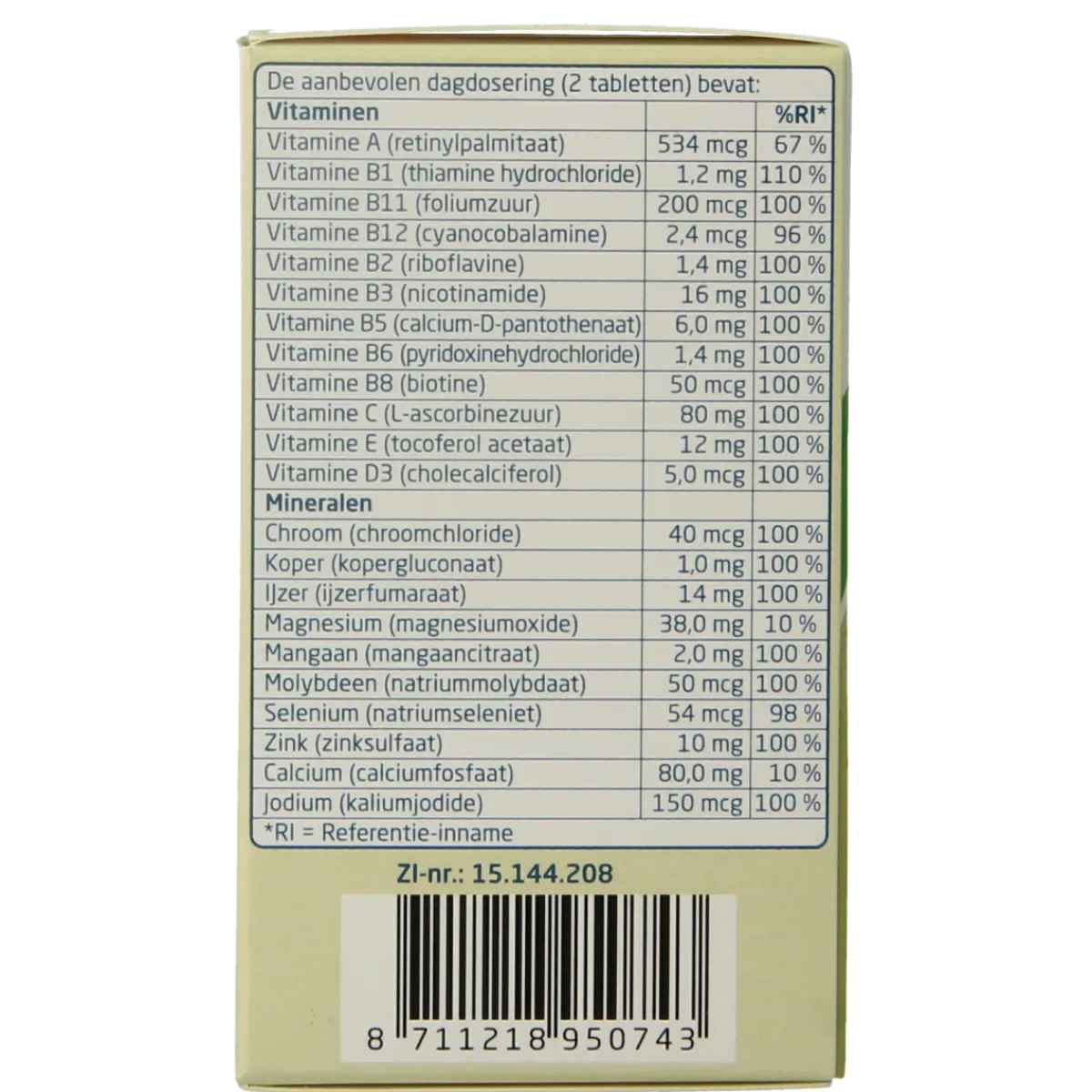 Discount Teva Multivitamine compleet