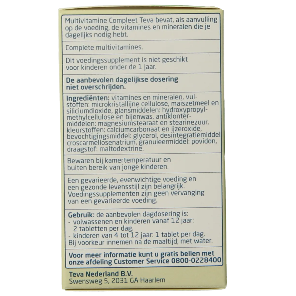 Discount Teva Multivitamine compleet