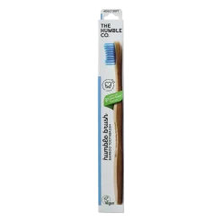 The Humble Co Tandenborstel bamboe adult blauw brush soft