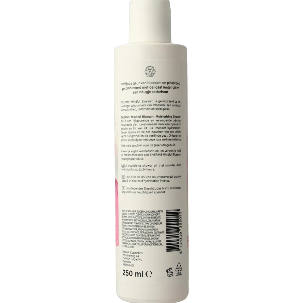 Therme Mindful blossom moisturising shower oil