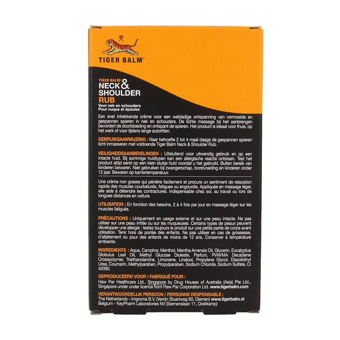 Tiger Balm Tijgerbalsem neck en shoulder rub