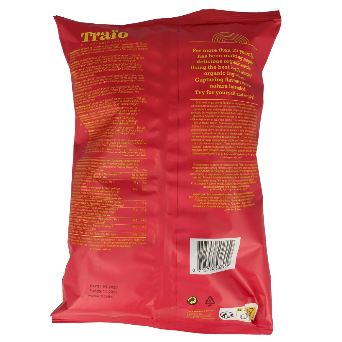 Trafo Chips handcooked sweet chili bio