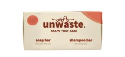 Unwaste Duopack orange soap & shampoo bar