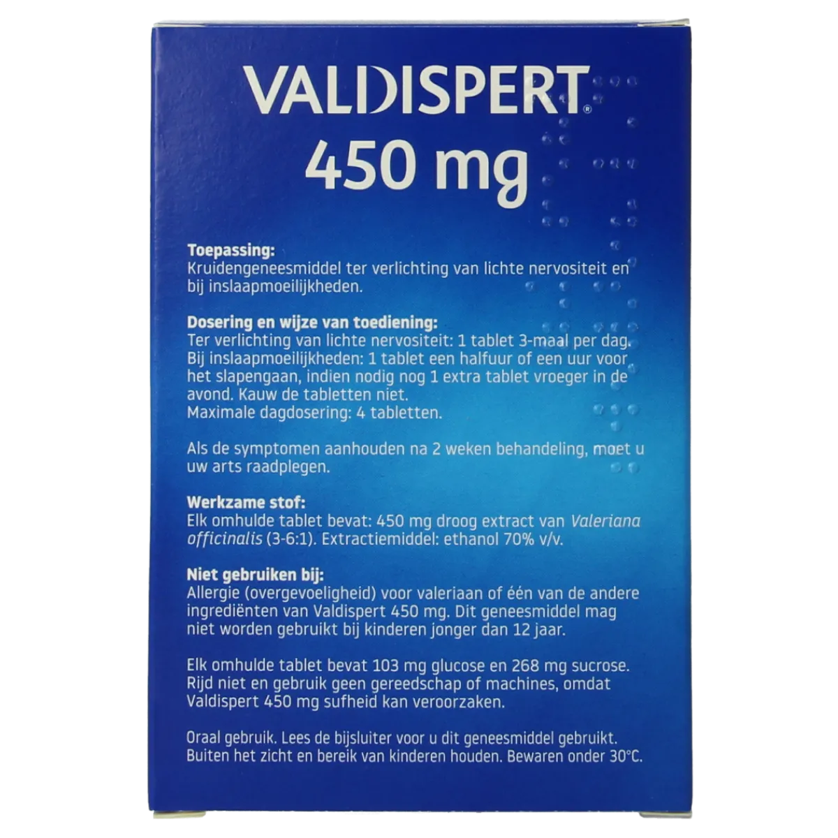 Hot Valdispert Omhulde tabletten 450mg