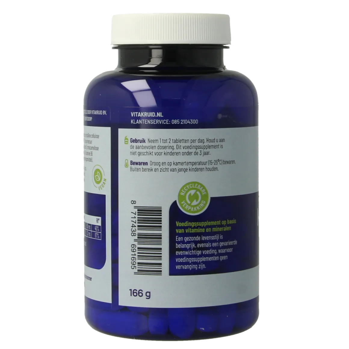 Vitakruid Magnesium 150 Malaat met Vitamine B6 (P-5-P)