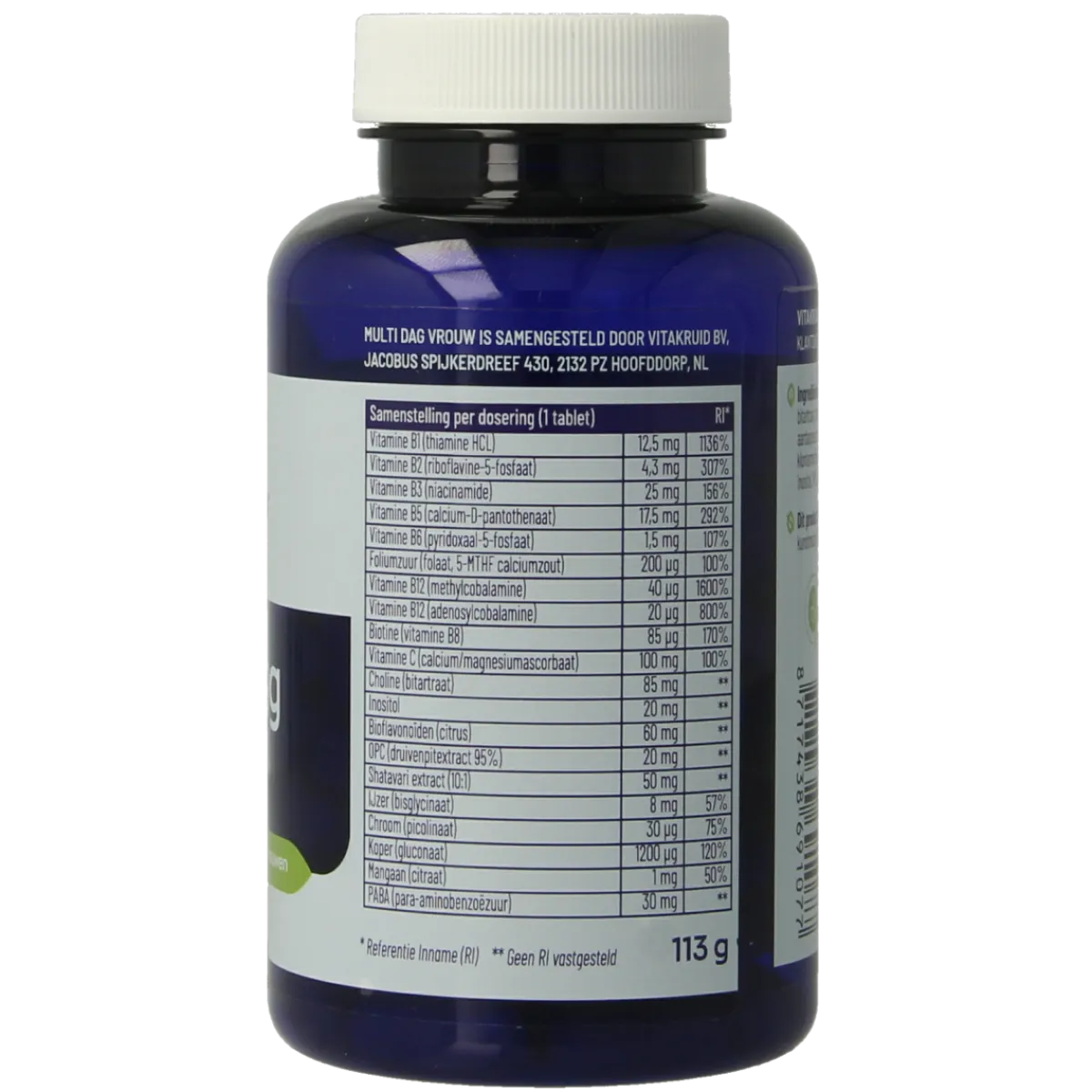 New Vitakruid Multi Dag Vrouw 100% Vegan