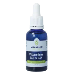 Outlet Vitakruid Vitamine D3 & K2 (MenaQ7) met druppelpipet