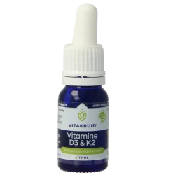 Vitakruid Vitamine D3 & K2 (MenaQ7) met druppelpipet