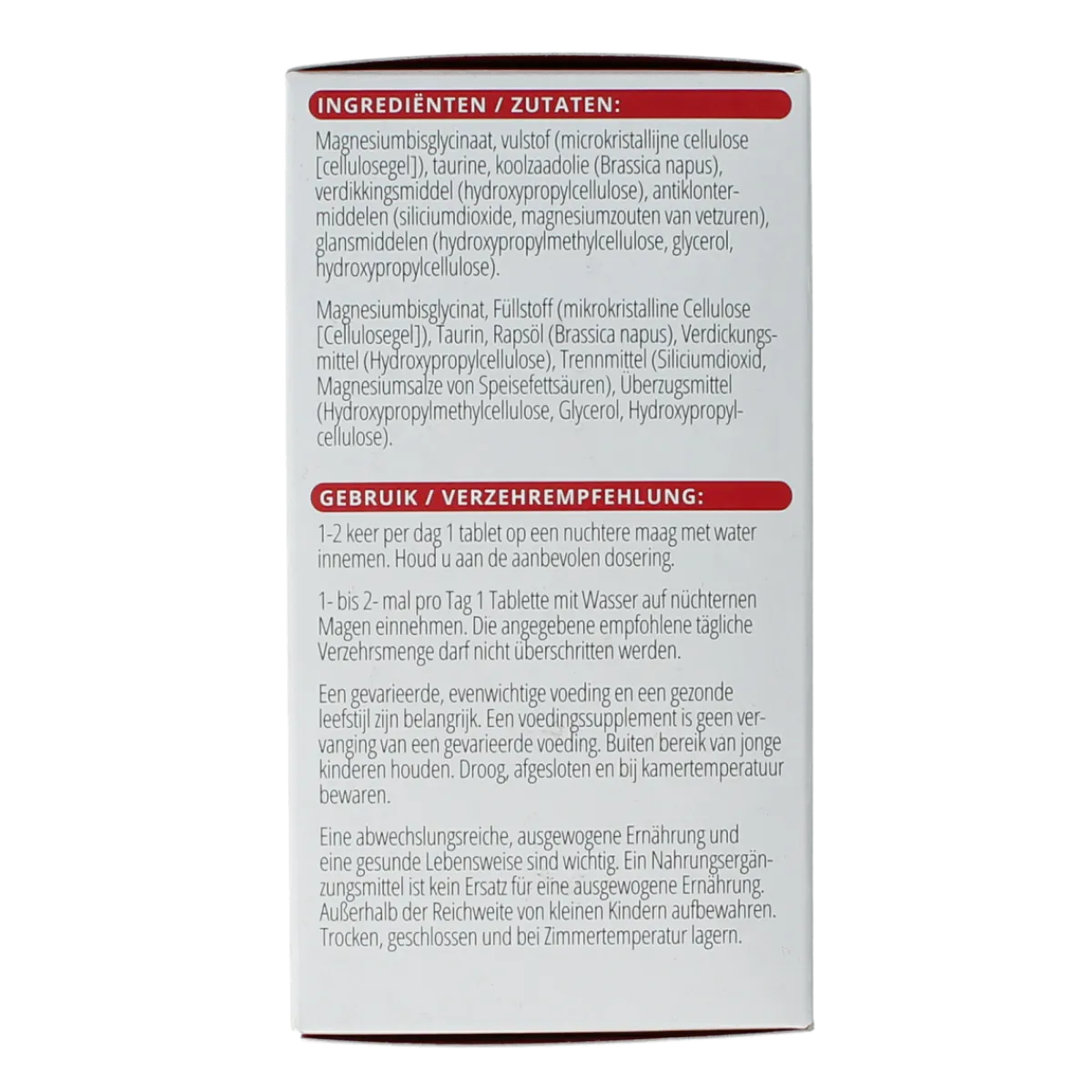 Discount Vitals Magnesiumbisglycinaat 100 mg