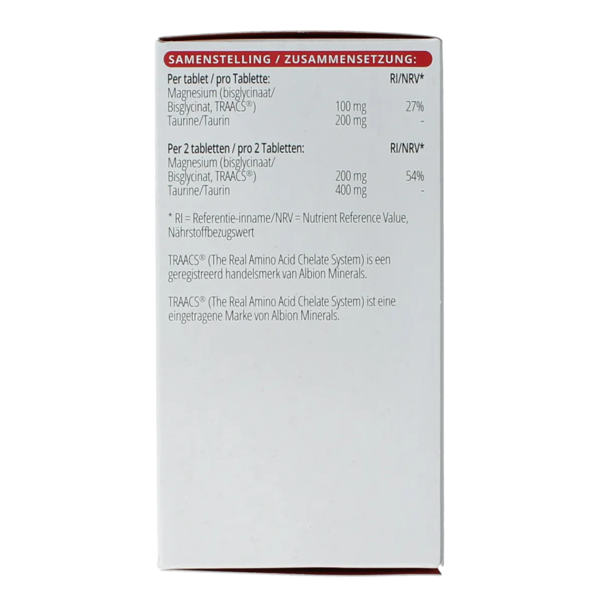 Discount Vitals Magnesiumbisglycinaat 100 mg