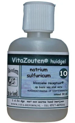 Vitazouten Natrium sulfuricum huidgel nr. 10