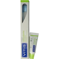 Vitis Orthodontic access borstel met sample tandpasta