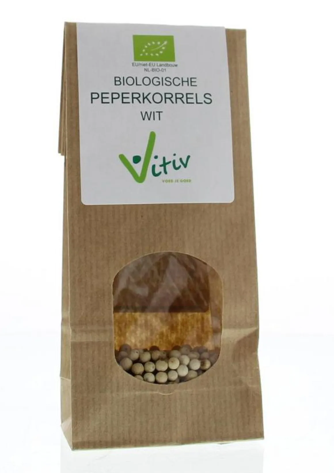 Vitiv Peperkorrels wit bio