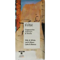Vivani Chocolade melk en wit cappuccino bio
