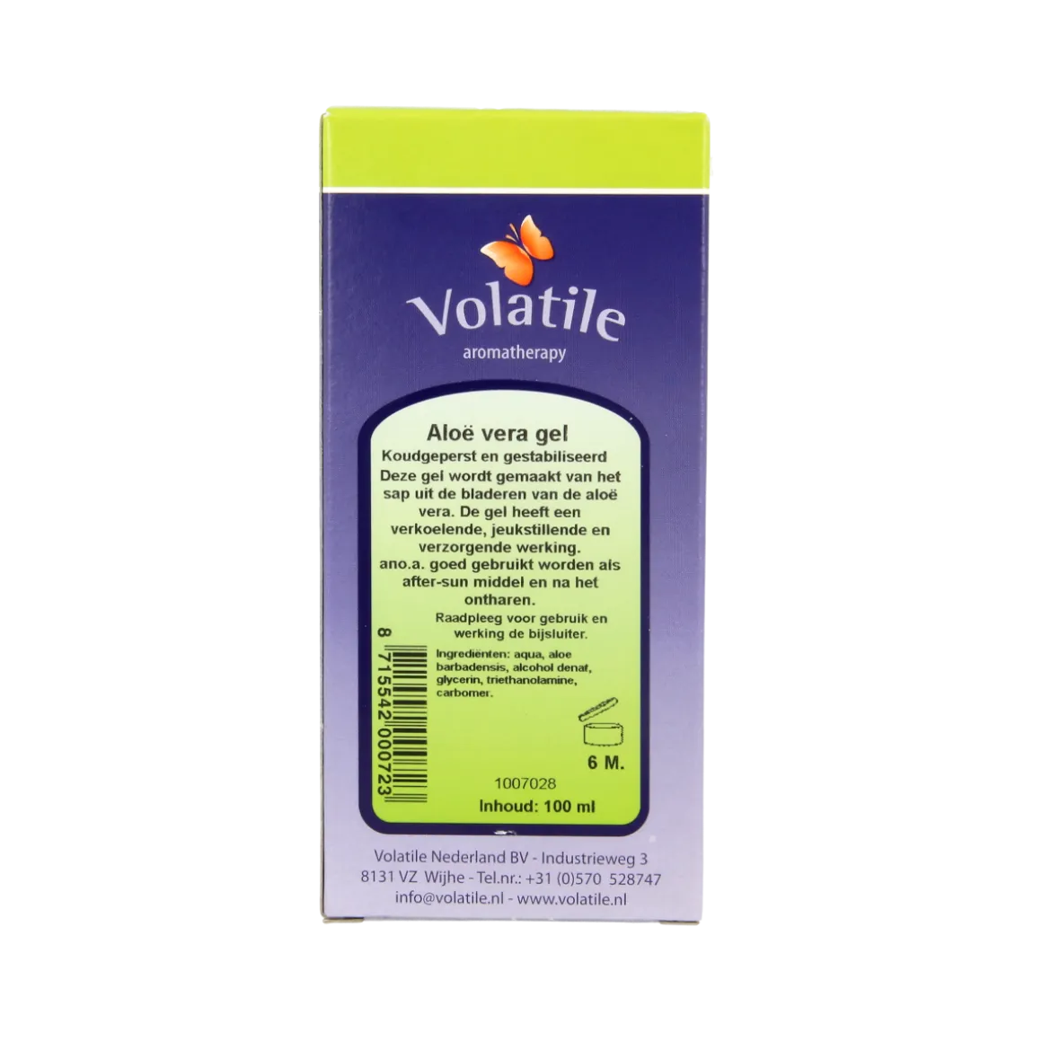 Volatile Aloe vera gel