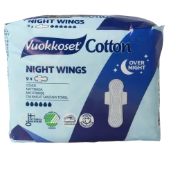 Vuokkoset Maandverband nacht wings organisch katoen
