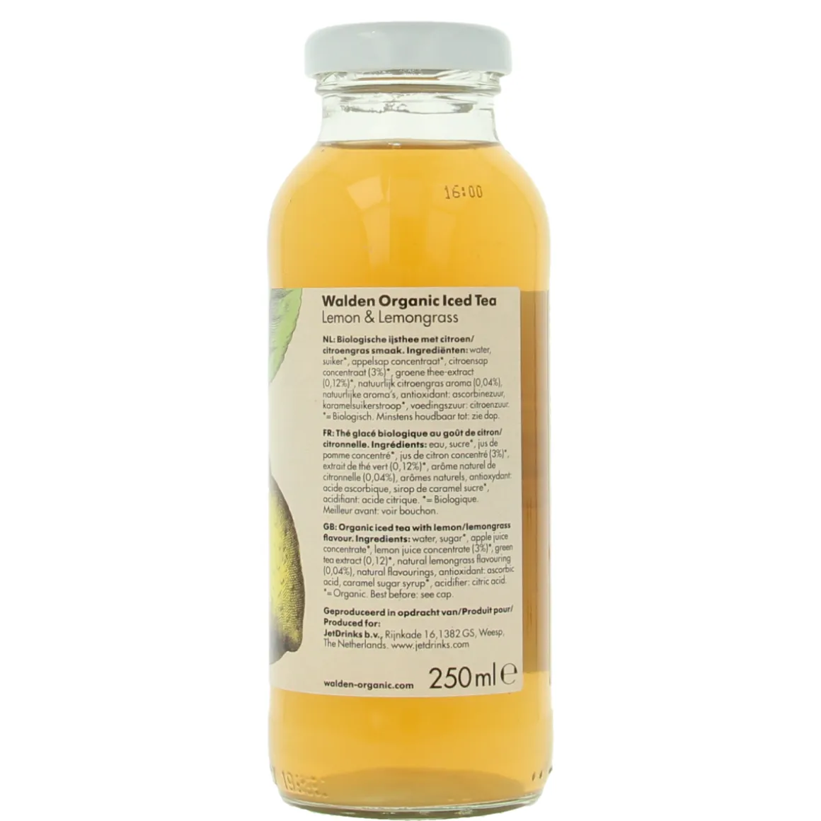 Walden Ice tea lemon lemongrass bio