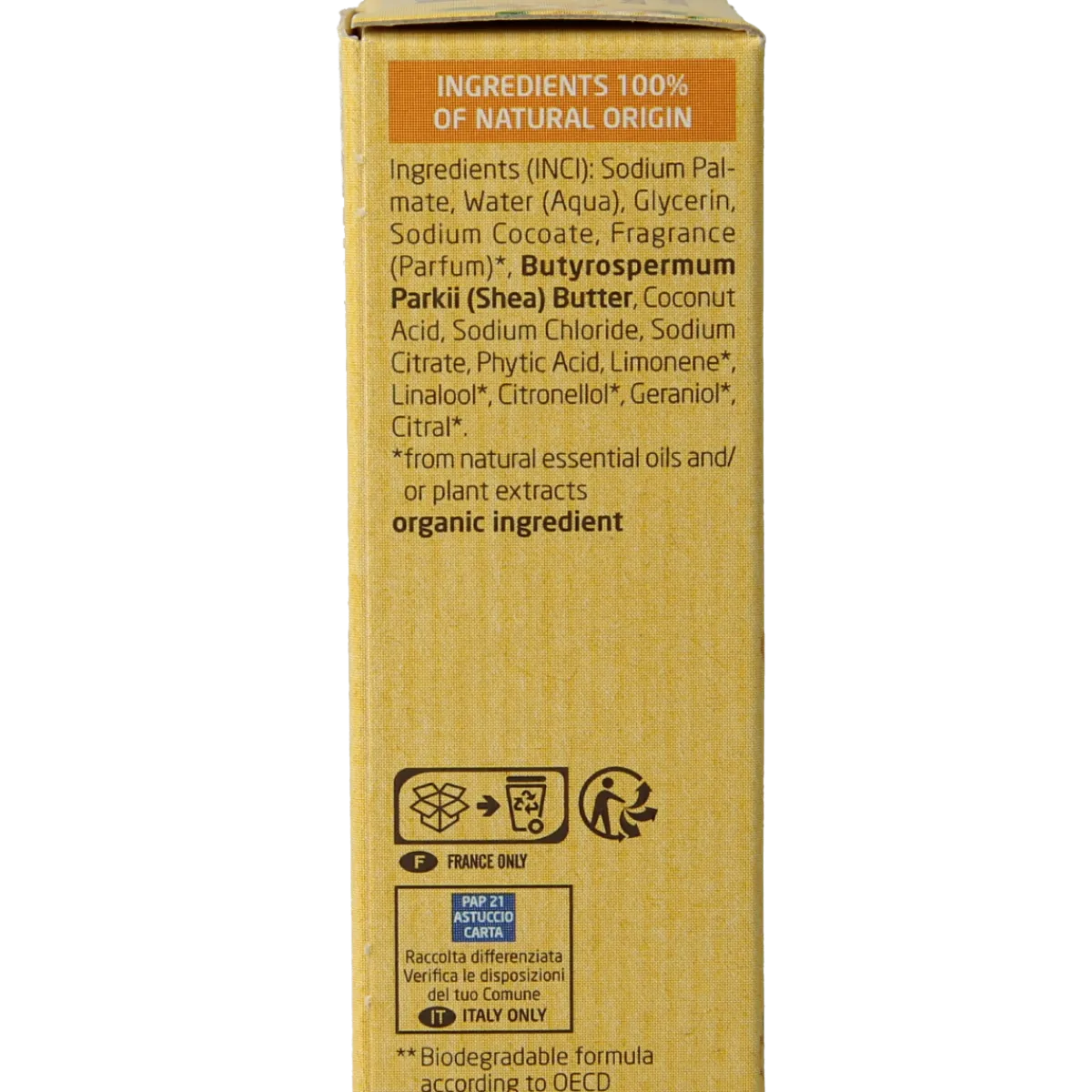Outlet Weleda Shower bar ginger + petitgrain