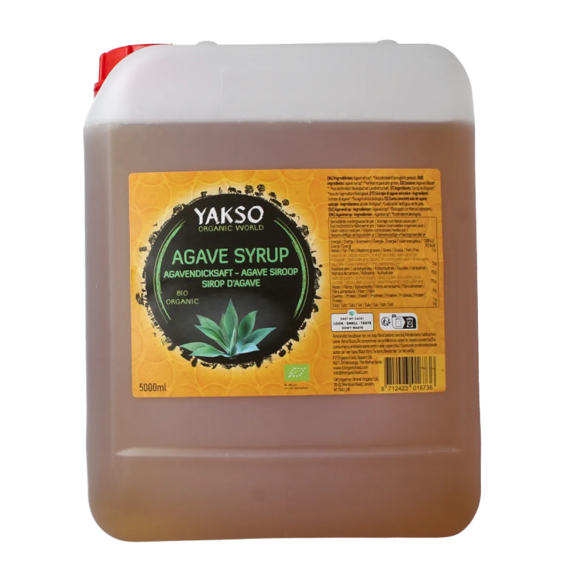 Yakso Agave siroop jerrycan bio