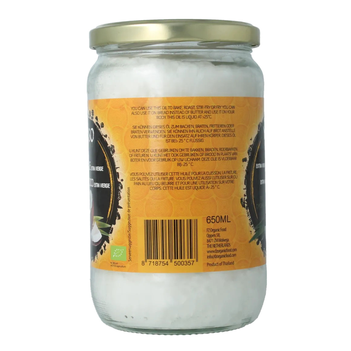 Yakso Kokosolie extra vierge bio